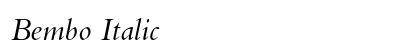 Bembo Italic font free download