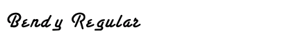 Bendy Regular font free download