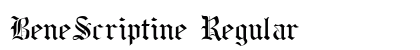 BeneScriptine Regular Preview