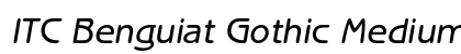 ITC Benguiat Gothic Medium Oblique font free download