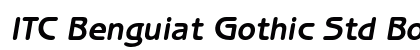 ITC Benguiat Gothic Std Bold Oblique font free download