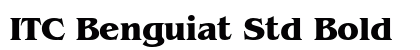 ITC Benguiat Std Bold font free download