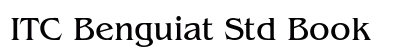 ITC Benguiat Std Book font free download
