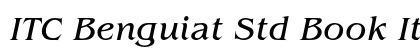 ITC Benguiat Std Book Italic Preview