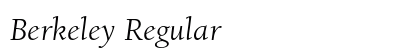 Berkeley Regular font free download