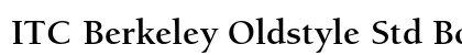 ITC Berkeley Oldstyle Std Bold Preview