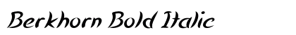 Berkhorn Bold Italic Preview