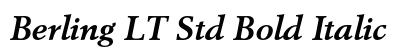 Berling LT Std Bold Italic preview Berling LT Std Bold Italic preview