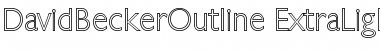 Download DavidBeckerOutline-ExtraLight Font