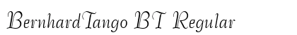 BernhardTango BT Regular Font Preview