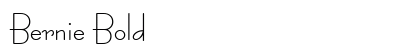 Bernie Bold font free download