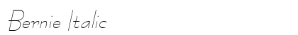 Bernie Italic Preview