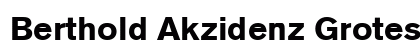 Berthold Akzidenz Grotesk BE Regular font free download