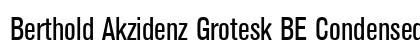 Berthold Akzidenz Grotesk BE Condensed font free download
