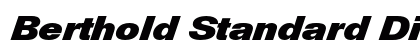 Berthold Standard Diagonal Bold Italic preview Berthold Standard Diagonal Bold Italic preview