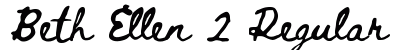 Beth Ellen 2 Regular font free download