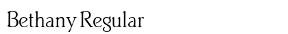 Bethany Regular Font Bethany Regular Font Preview