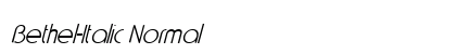 Bethel-Italic Normal Font Preview