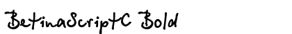 BetinaScriptC Bold Font Preview