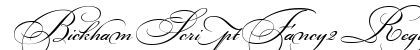 BickhamScriptFancy2 Regular font free download