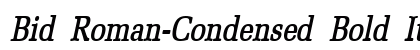 Bid Roman-Condensed Bold Italic preview Bid Roman-Condensed Bold Italic preview