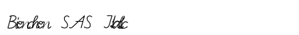 Bienchen SAS Italic font free download