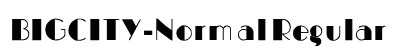 BIGCITY-Normal Regular font free download