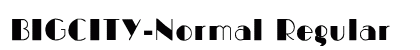 BIGCITY-Normal Regular font free download