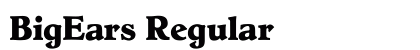 BigEars Regular font free download