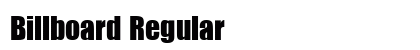Billboard Regular font free download