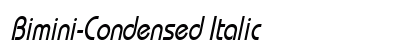 Bimini-Condensed Italic Preview