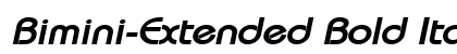 Bimini-Extended Bold Italic preview