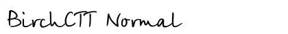 BirchCTT Normal font free download