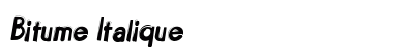 Bitume Italique font free download