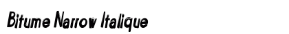 Bitume Narrow Italique Preview