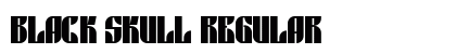 Black skull Regular Font Preview