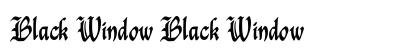 Black Window Black Window preview Black Window Black Window preview