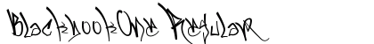 BlackbookOne Regular Font Preview
