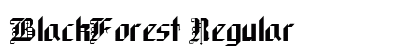 BlackForest Regular font free download