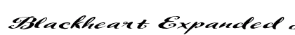 Blackheart Expanded Italic Preview