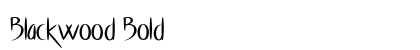 Blackwood Bold font free download