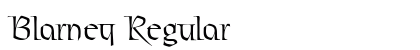 Blarney Regular font free download