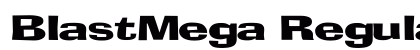 BlastMega Regular font free download