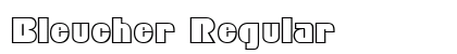 Bleucher Regular Font Preview