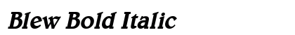 Blew Bold Italic Preview