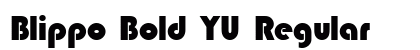 Blippo Bold YU Regular font free download