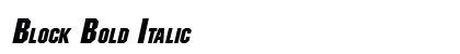Block Bold Italic preview Block Bold Italic preview