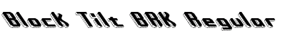 Block Tilt BRK Regular Font Preview