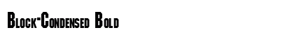 Block-Condensed Bold Preview