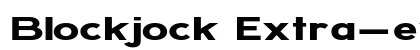 Blockjock Extra-expanded Regular font free download